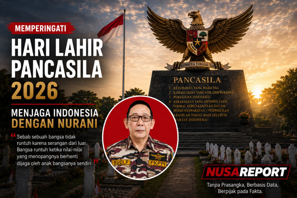 BUDI GAMBAR MENJAGA INDONESIA NASKAH HARI LAHITR PANCASILA TERBIT
